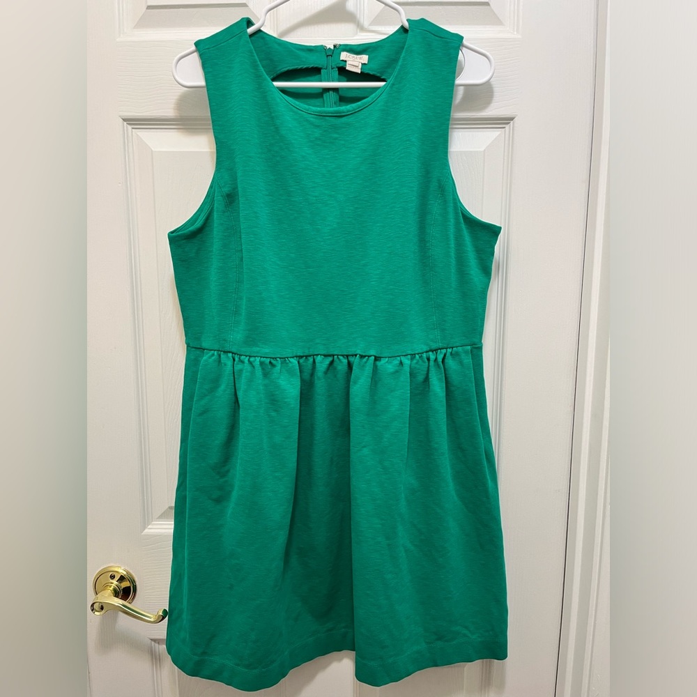 J. Crew Factory Daybreak Kelly Green Sleeveless Dress Size XL